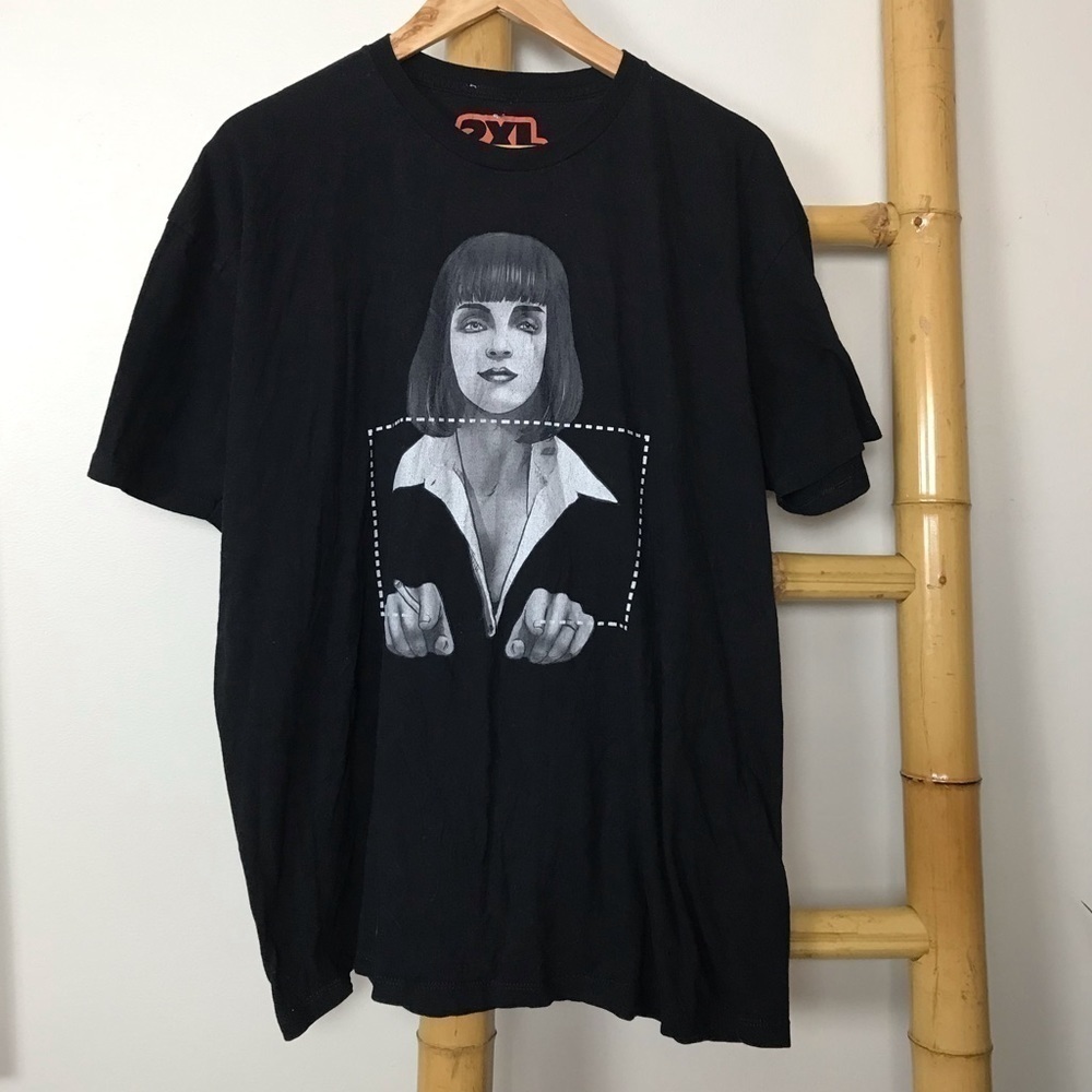Busted tees T-shirt Pulp Fiction Mia Wallace don’t be a square 2XL